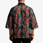Australia Sturt's Desert Pea Kimono Aussie Native Flowers Indigenous Art - Aussie Hoodie