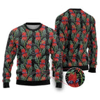 Australia Sturt's Desert Pea Ugly Christmas Sweater Aussie Native Flowers Indigenous Art - Aussie Hoodie
