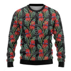 Australia Sturt's Desert Pea Ugly Christmas Sweater Aussie Native Flowers Indigenous Art - Aussie Hoodie