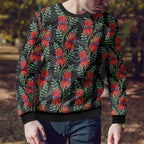 Australia Sturt's Desert Pea Ugly Christmas Sweater Aussie Native Flowers Indigenous Art - Aussie Hoodie