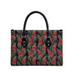 Australia Sturt's Desert Pea Leather Bag Aussie Native Flowers Indigenous Art - Aussie Hoodie