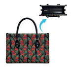 Australia Sturt's Desert Pea Leather Bag Aussie Native Flowers Indigenous Art - Aussie Hoodie