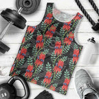 Australia Sturt's Desert Pea Men Tank Top Aussie Native Flowers Indigenous Art - Aussie Hoodie