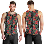 Australia Sturt's Desert Pea Men Tank Top Aussie Native Flowers Indigenous Art - Aussie Hoodie