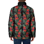 Australia Sturt's Desert Pea Padded Jacket Aussie Native Flowers Indigenous Art - Aussie Hoodie