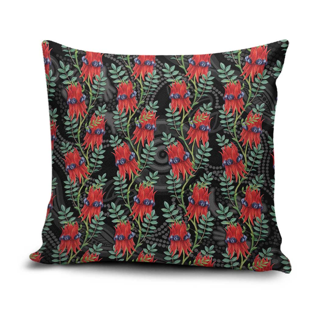 Australia Sturt's Desert Pea Pillow Cover Aussie Native Flowers Indigenous Art - Aussie Hoodie