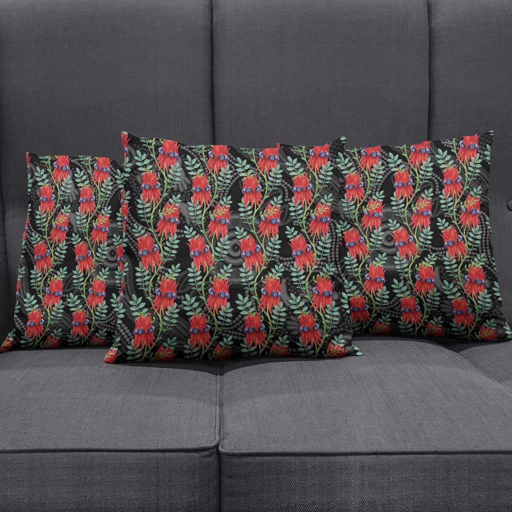 Australia Sturt's Desert Pea Pillow Cover Aussie Native Flowers Indigenous Art - Aussie Hoodie