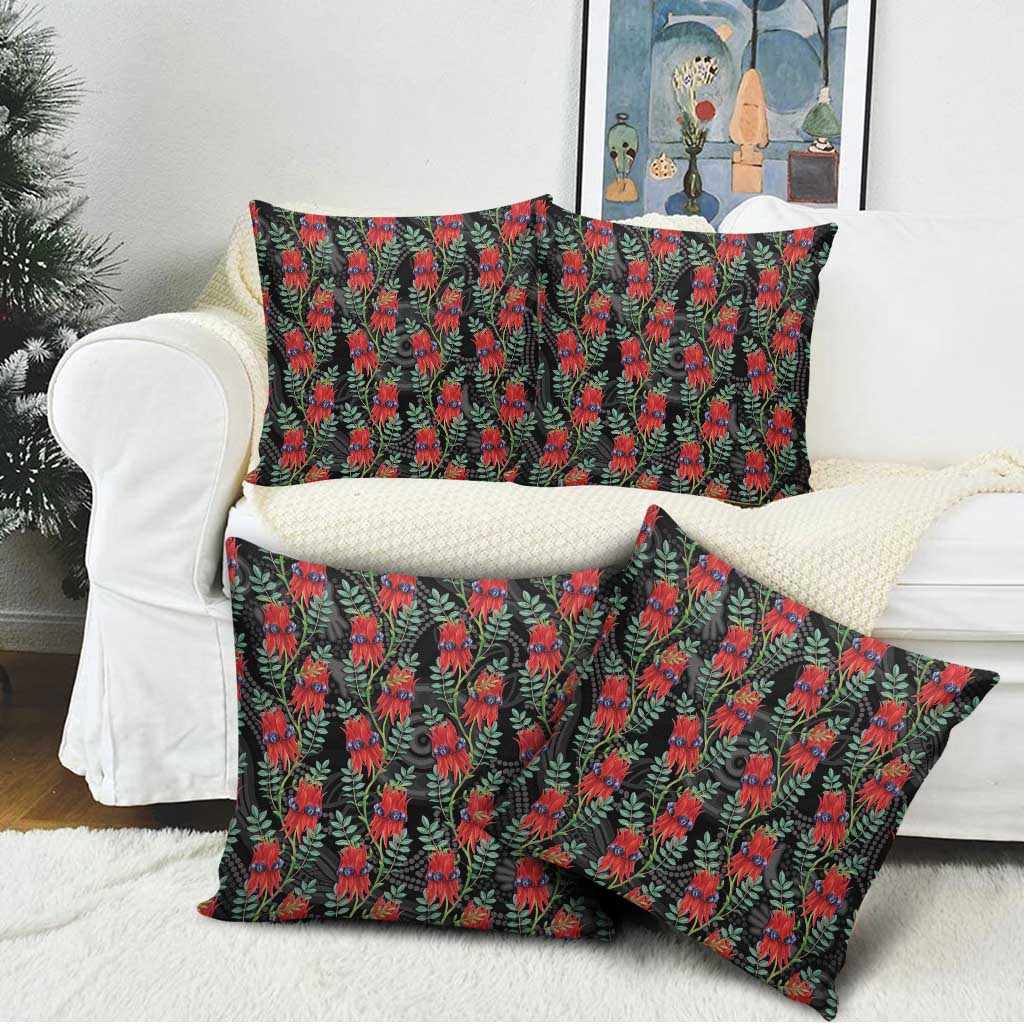 Australia Sturt's Desert Pea Pillow Cover Aussie Native Flowers Indigenous Art - Aussie Hoodie