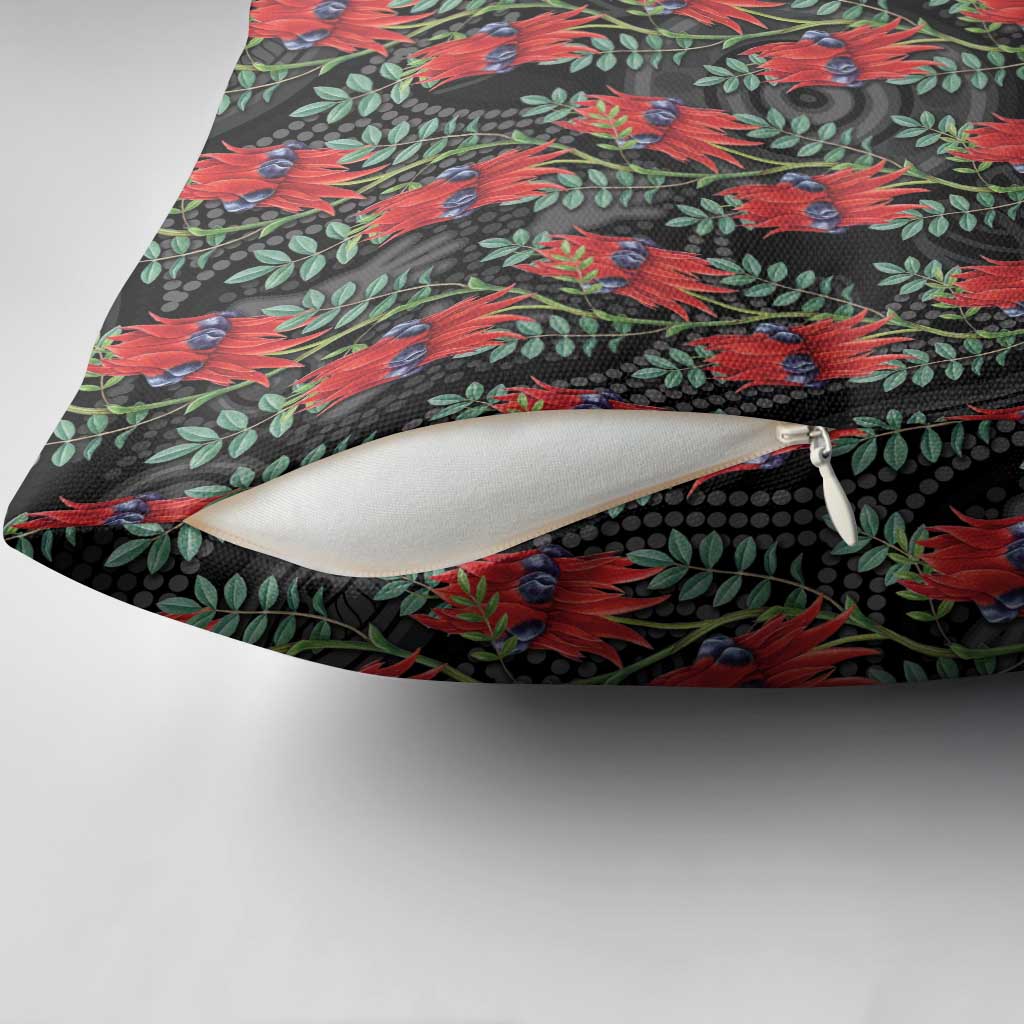 Australia Sturt's Desert Pea Pillow Cover Aussie Native Flowers Indigenous Art - Aussie Hoodie