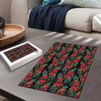 Australia Sturt's Desert Pea Puzzle Aussie Native Flowers Indigenous Art - Aussie Hoodie