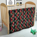 Australia Sturt's Desert Pea Quilt Aussie Native Flowers Indigenous Art - Aussie Hoodie