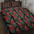 Australia Sturt's Desert Pea Quilt Bed Set Aussie Native Flowers Indigenous Art - Aussie Hoodie