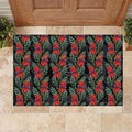 Australia Sturt's Desert Pea Rubber Doormat Aussie Native Flowers Indigenous Art - Aussie Hoodie