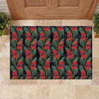 Australia Sturt's Desert Pea Rubber Doormat Aussie Native Flowers Indigenous Art - Aussie Hoodie