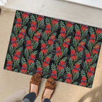 Australia Sturt's Desert Pea Rubber Doormat Aussie Native Flowers Indigenous Art - Aussie Hoodie