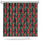 Australia Sturt's Desert Pea Shower Curtain Aussie Native Flowers Indigenous Art - Aussie Hoodie