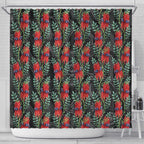 Australia Sturt's Desert Pea Shower Curtain Aussie Native Flowers Indigenous Art - Aussie Hoodie