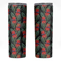 Australia Sturt's Desert Pea Skinny Tumbler Aussie Native Flowers Indigenous Art - Aussie Hoodie