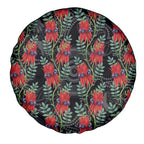 Australia Sturt's Desert Pea Spare Tire Cover Aussie Native Flowers Indigenous Art - Aussie Hoodie