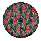 Australia Sturt's Desert Pea Spare Tire Cover Aussie Native Flowers Indigenous Art - Aussie Hoodie