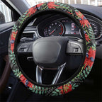 Australia Sturt's Desert Pea Steering Wheel Cover Aussie Native Flowers Indigenous Art - Aussie Hoodie