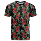 Australia Sturt's Desert Pea T Shirt Aussie Native Flowers Indigenous Art - Aussie Hoodie