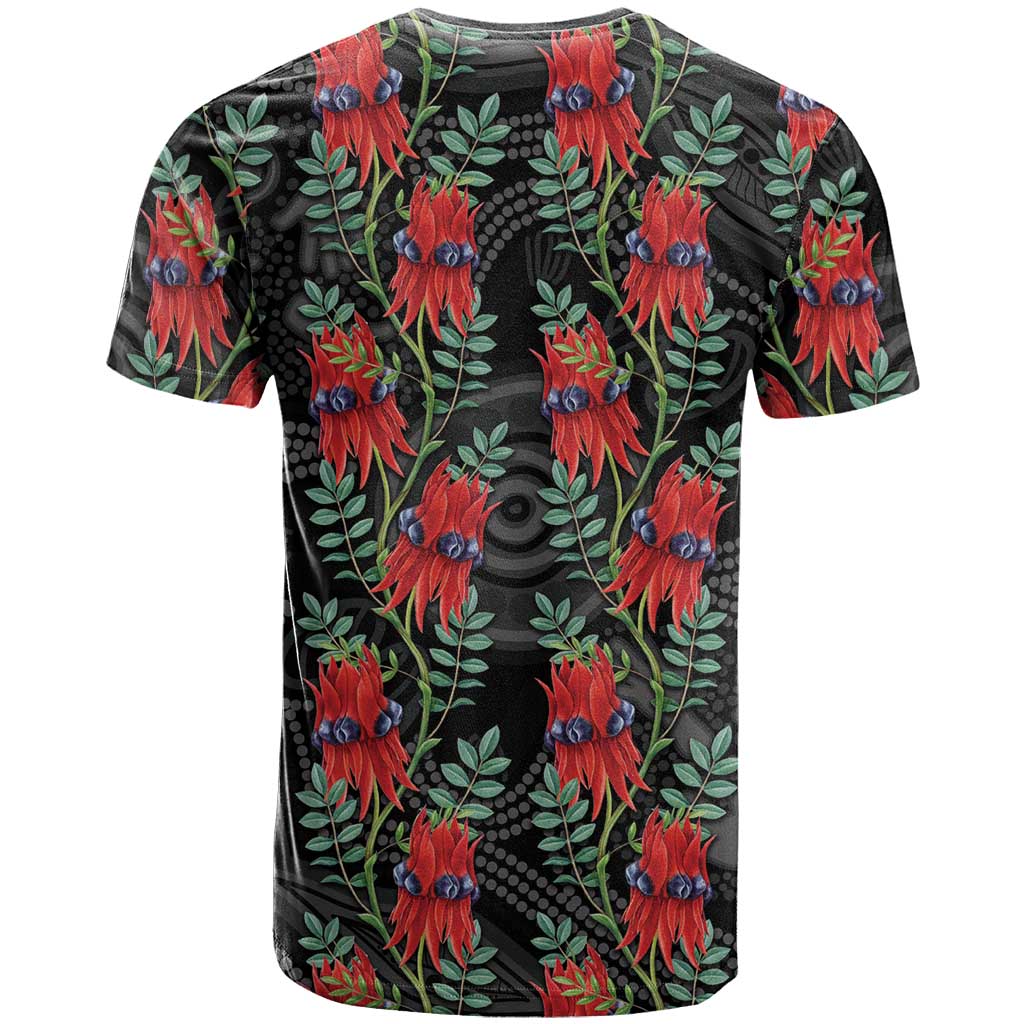 Australia Sturt's Desert Pea T Shirt Aussie Native Flowers Indigenous Art - Aussie Hoodie