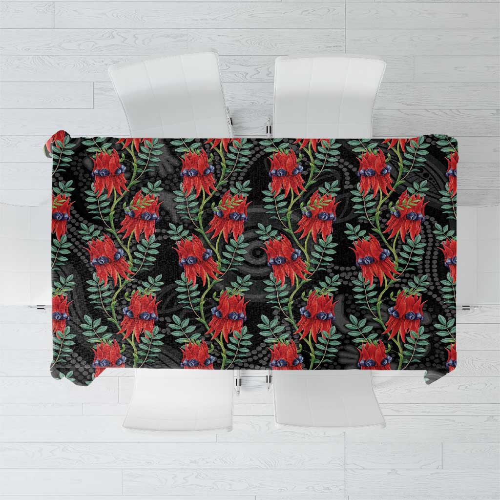 Australia Sturt's Desert Pea Tablecloth Aussie Native Flowers Indigenous Art - Aussie Hoodie
