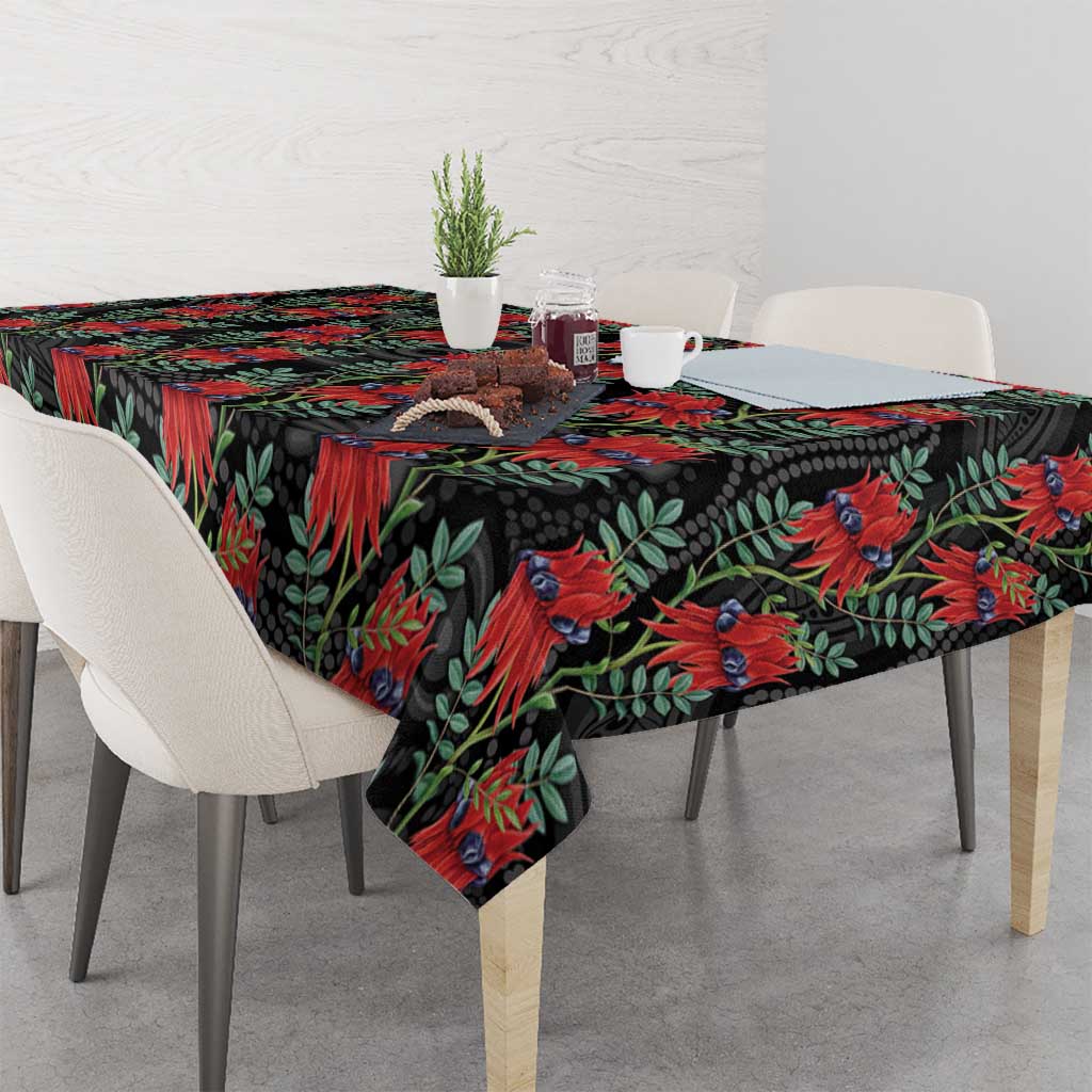 Australia Sturt's Desert Pea Tablecloth Aussie Native Flowers Indigenous Art - Aussie Hoodie