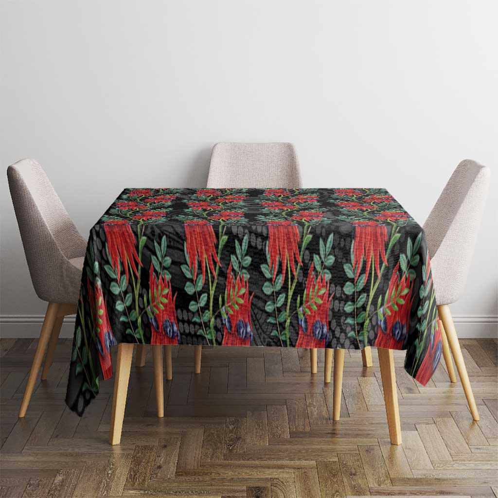 Australia Sturt's Desert Pea Tablecloth Aussie Native Flowers Indigenous Art - Aussie Hoodie