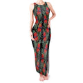 Australia Sturt's Desert Pea Tank Maxi Dress Aussie Native Flowers Indigenous Art - Aussie Hoodie
