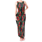 Australia Sturt's Desert Pea Tank Maxi Dress Aussie Native Flowers Indigenous Art - Aussie Hoodie