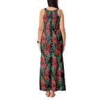 Australia Sturt's Desert Pea Tank Maxi Dress Aussie Native Flowers Indigenous Art - Aussie Hoodie