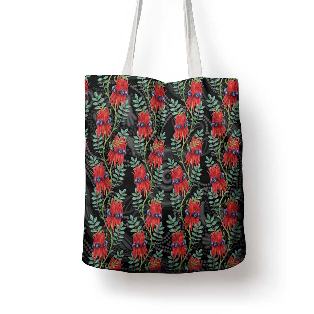Australia Sturt's Desert Pea Tote Bag Aussie Native Flowers Indigenous Art - Aussie Hoodie