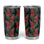 Australia Sturt's Desert Pea Tumbler Cup Aussie Native Flowers Indigenous Art - Aussie Hoodie