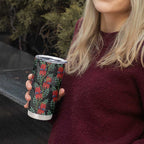 Australia Sturt's Desert Pea Tumbler Cup Aussie Native Flowers Indigenous Art - Aussie Hoodie