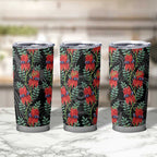 Australia Sturt's Desert Pea Tumbler Cup Aussie Native Flowers Indigenous Art - Aussie Hoodie