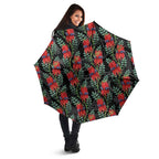 Australia Sturt's Desert Pea Umbrella Aussie Native Flowers Indigenous Art - Aussie Hoodie