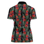 Australia Sturt's Desert Pea Women Polo Shirt Aussie Native Flowers Indigenous Art - Aussie Hoodie