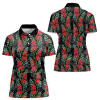 Australia Sturt's Desert Pea Women Polo Shirt Aussie Native Flowers Indigenous Art - Aussie Hoodie