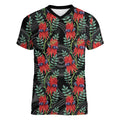 Australia Sturt's Desert Pea Women V-Neck T-Shirt Aussie Native Flowers Indigenous Art - Aussie Hoodie
