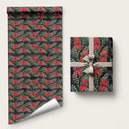 Australia Sturt's Desert Pea Wrapping Paper Aussie Native Flowers Indigenous Art - Aussie Hoodie