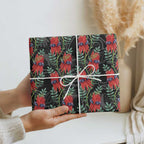 Australia Sturt's Desert Pea Wrapping Paper Aussie Native Flowers Indigenous Art - Aussie Hoodie