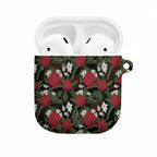 Australia Waratah Flannel Flower AirPods Case Aussie Native Flowers Seamless Stylized - Aussie Hoodie