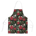 Australia Waratah Flannel Flower Apron Aussie Native Flowers Seamless Stylized - Aussie Hoodie
