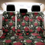 Australia Waratah Flannel Flower Back Car Seat Cover Aussie Native Flowers Seamless Stylized - Aussie Hoodie