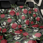 Australia Waratah Flannel Flower Back Car Seat Cover Aussie Native Flowers Seamless Stylized - Aussie Hoodie