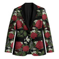 Australia Waratah Flannel Flower Blazer Aussie Native Flowers Seamless Stylized - Aussie Hoodie