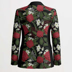 Australia Waratah Flannel Flower Blazer Aussie Native Flowers Seamless Stylized - Aussie Hoodie