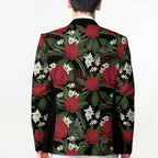 Australia Waratah Flannel Flower Blazer Aussie Native Flowers Seamless Stylized - Aussie Hoodie